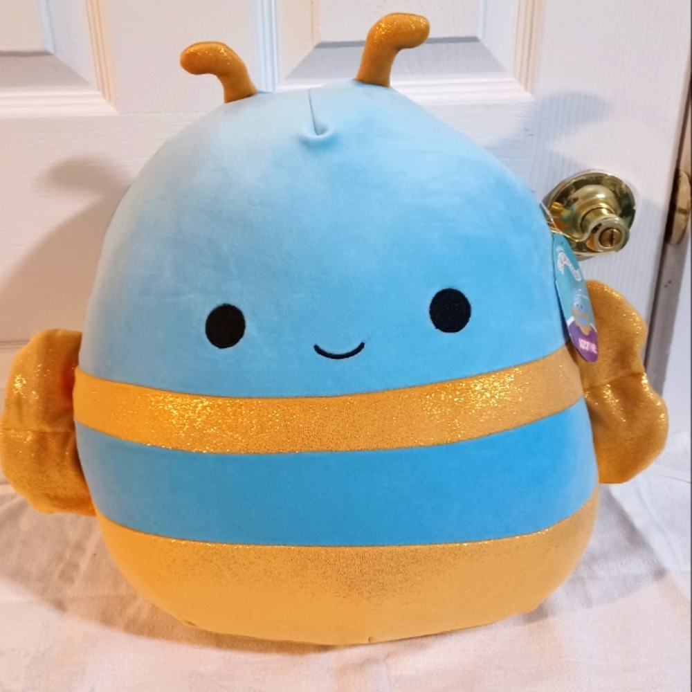 Large Squishmallows adopt me queen bee plush 16" new.